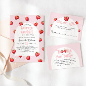 Berry Sweet Aardbei Hart Meisje Baby shower Bedankdoosjes