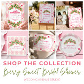 Berry Sweet Aardbei Rood Roze Vrijgezellenfeest Kaart