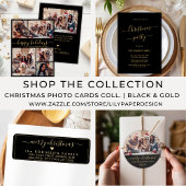 Joyful Wishes Script 5 Fotocollage Kerstmis Feestdagenkaart