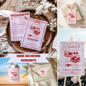 Bikini's en Martinis Bachelorette Waterfles Etiket