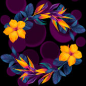 Vogels van het Paradise Hibiscus Brunch en bubble Kaart