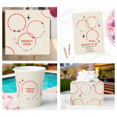 Beaded verjaardag vriendschap armbanden rood & roz cadeaupapier