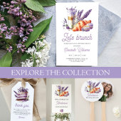 Birthday Brunch Waterverf Macarons en Croissant Papieren Bordje