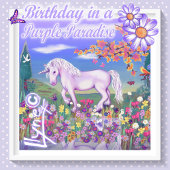 Een paarse paradijstablet korte tafelloper