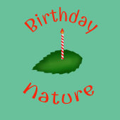 Natuur Birthday Party Vierkante Sticker