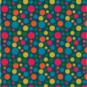 Modern roze polka dot patroon papieren bordje