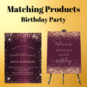 Verjaardag Bourgogne naam dank u Ronde Sticker