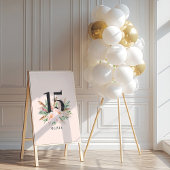 Natuurlijke girly waterverf bloemenelegante verjaa servet