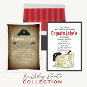 Kinderen Verjaardagsfeest Cool Pirate Custom Kaart