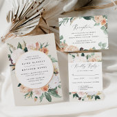 Boho Blooms Persoonlijke liefhebbers Sparkling Wijnetiket