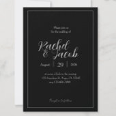 Elegante aangepaste zwarte bruiloft water fles lab waterfles etiket