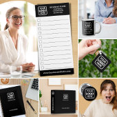 Black | Moderne professionele witte zakelijke Logo Planner