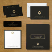 Elegant zwart goud Logo Planner