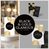 Zwart en Goud Glamour en Beauty II Stickers