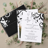 Zwart-wit omgekeerde werveling Rack Card Ad or Men Reclamekaart (Personaliseer deze collectie van deze onafhankelijke maker. Test)