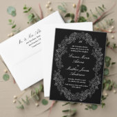 Black Monogram Crest Wedding Logo Kartonnen Onderzetters (Personaliseer deze collectie van deze onafhankelijke maker. Test)