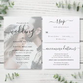 Foto Collage Wedding Save the Date Briefkaarten (Personaliseer de collectie van deze zelfstandige maker.)