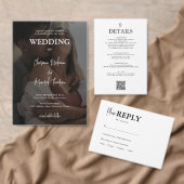 Elegant Modern Photo Overlay Wedding Save The Date (Personaliseer de collectie van deze zelfstandige maker.)