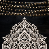 Zwart-wit rustieke elegantie bruiloft bedankkaart