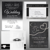 Hart van Parels op Zwarte Bruiloft Save The Date