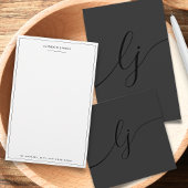 Monogram Zwart Stijlvol Modern Minimalistisch Eleg Speed Flessenopener