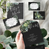 Zwart Glitter & Eucalyptus Smitten niet gebeten Reclamebord Met Voetstuk