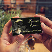 Goud en neushoorns. Elegant jarig Kaart