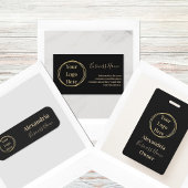 Zakelijke Logo minimaal zwart Ronde Sticker