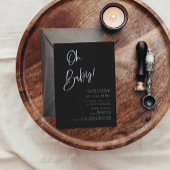 Black Gothic en Moody Halloween Baby Sprinkle Kaart