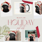 Black lab christmas gift wrap cadeaupapier