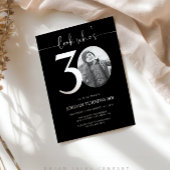 Zwarte 30e verjaardag Bedankt Ronde Sticker