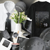 Black metal minimalistische man partij papieren bordje