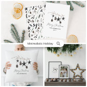Sage groen modern eenvoudig elegant script kerst notitieboek