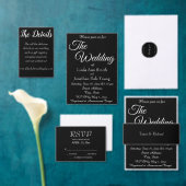 Zwart gestileerd script bruiloft Groomsman Wijn Cadeautas (Personaliseer de collectie van deze zelfstandige maker.)