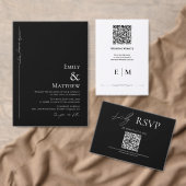 Black Where Forever Begint De Uitnodiging Van Een  (Personaliseer de collectie van deze zelfstandige maker.)