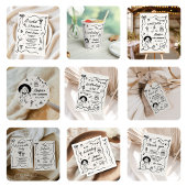 Whimsical Hand getrokken Cocktail Bachelorette Par Kaart