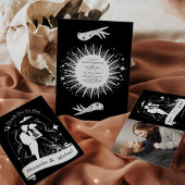 Zwart Wit De Liefhebbers Tarot Kaart Bruiloft