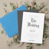 Blackletter-opnamekaart RSVP Kaartje (Personaliseer deze collectie van deze onafhankelijke maker. Test)