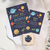 Afschieten! Ruimte met Birthday Party Kaart