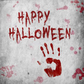 Bloody-handafdruk Halloween Muismat