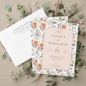 Blossom and Vow Wedding Cadeaupapier (Personaliseer deze collectie van deze onafhankelijke maker. Test)