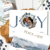 Heaven and Natuur Sing, Waterverf Forest and Fox Feestdagen Kaart