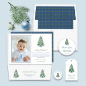 Klassiek Blauw Groen Chinoiserie Kerstfeest Servet