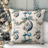 Elegant blauw Kerstmis wit paard ruitersport Etiket