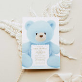 Blauwe Beren Baby showers Kaarten en geschenken Poster