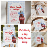 She's Ready to Pop Baby Shower Diaper Raffle Informatiekaartje