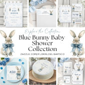 Baby shower Bunny Registry Informatiekaartje