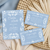 Cielito Lindo Talavera Mexicaans Baby shower Bedan Bedankjes Labels