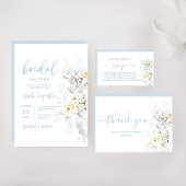 Blauwe Bloemen plaatskaarten Plaatskaartje