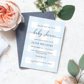 Blue Gingham Baby Sprinkle Kaart